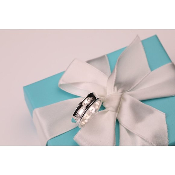 Tiffany & Co. 1997 Sterling Silver 925 1837 Concave Wedding Band Ring Size 7.25 - Picture 7 of 10